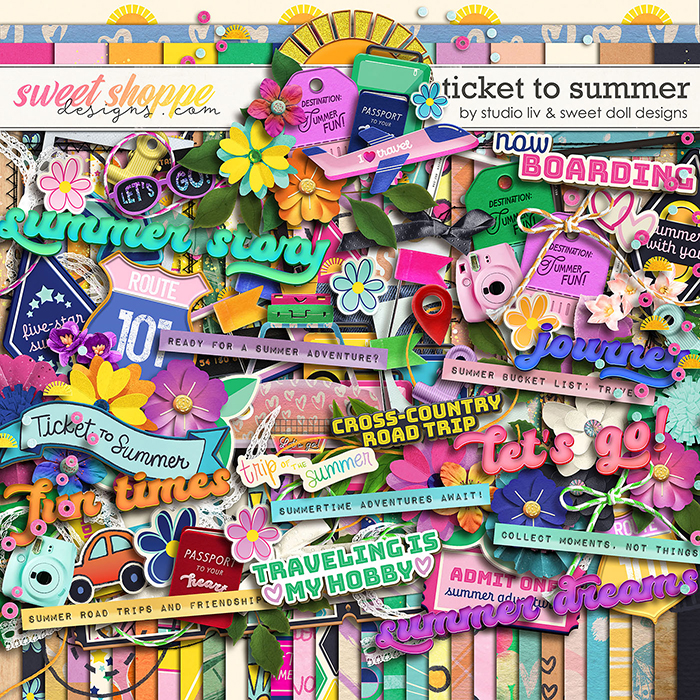 Ticket to Summer kit by Studio Liv & Sweet Doll designs