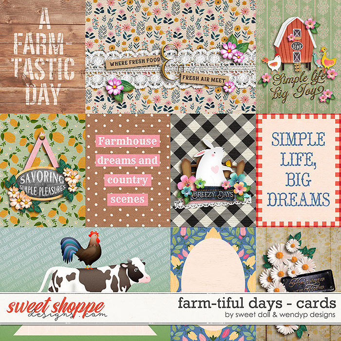 Farm-tiful days {cards} by WendyP & Sweet Doll designs