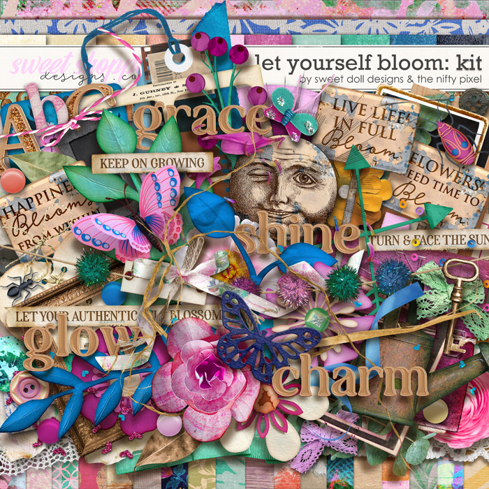 Let Yourself Bloom kit by The Nifty Pixel & Sweet doll designs 