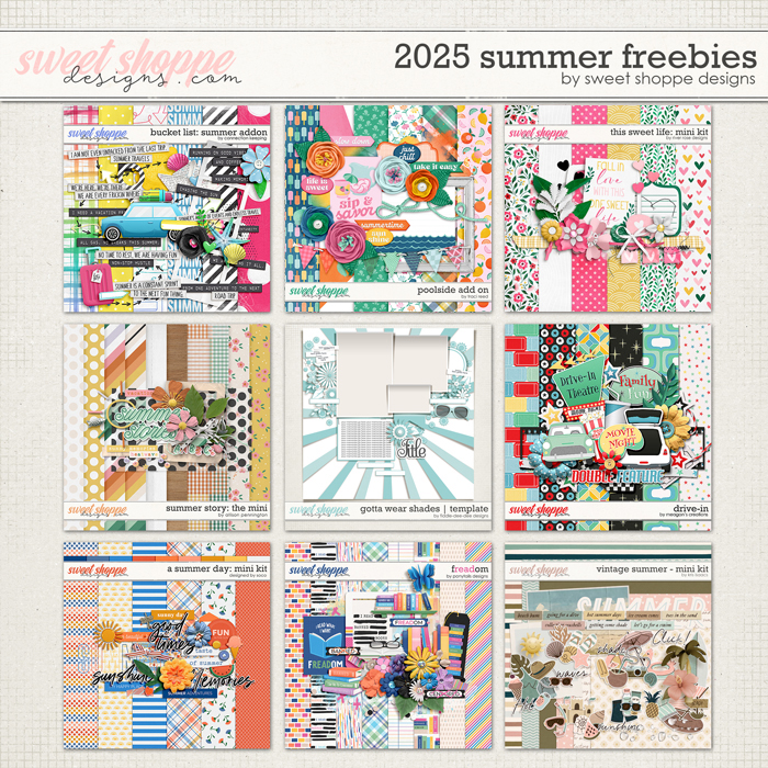 2025 Summer Freebies by Sweet Shoppe Designs
