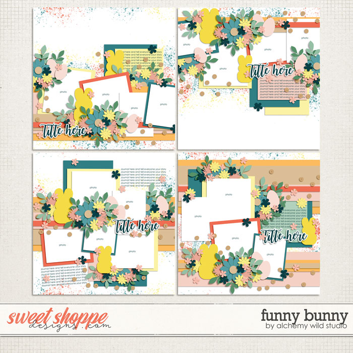 Funny Bunny Layered Templates by Amber