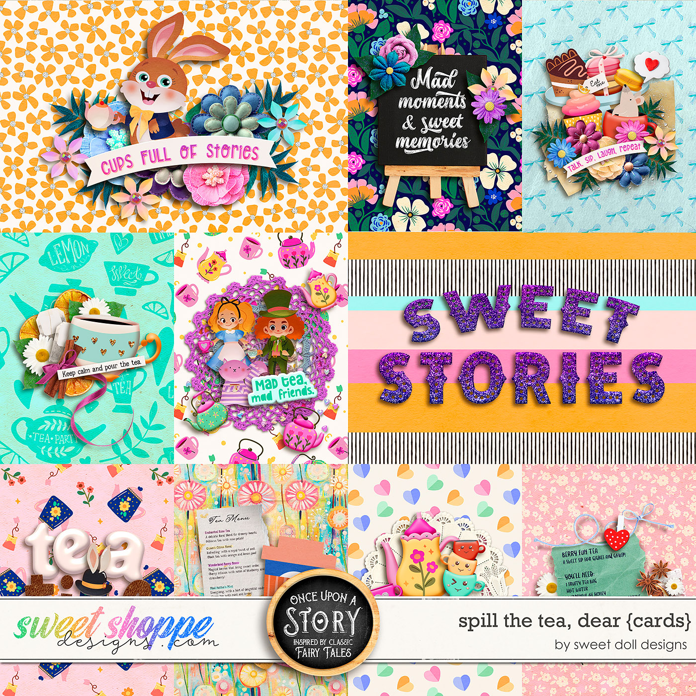Once Upon a Story: Spill the Tea, Dear {cards} by Sweet Doll designs