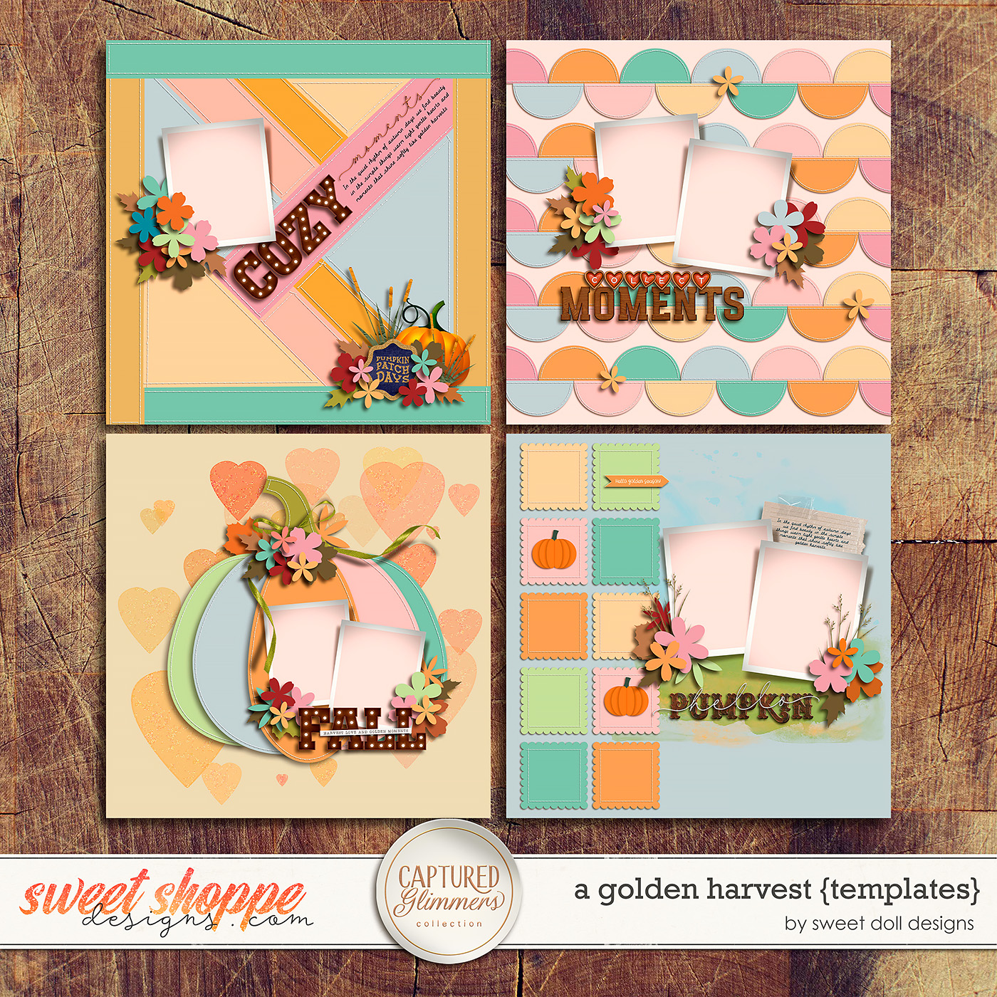 Captured Glimmers: A Golden Harvest {templates} by Sweet Doll designs