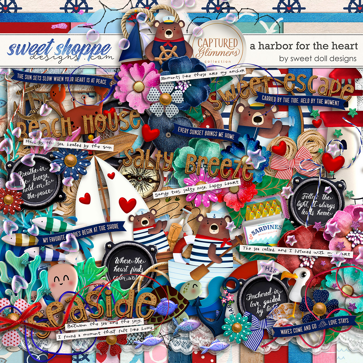 Captured Glimmers: A Harbor for the Heart Kit by Sweet Doll designs