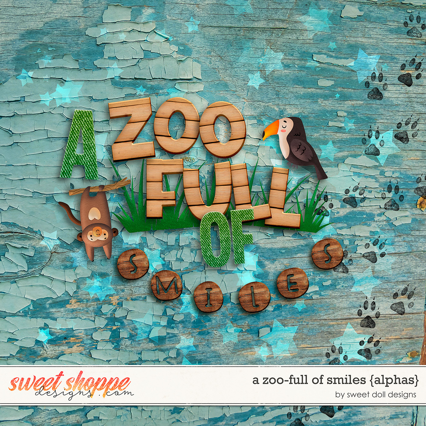 A Zoo-full of Smiles {alphas} by Sweet Doll designs