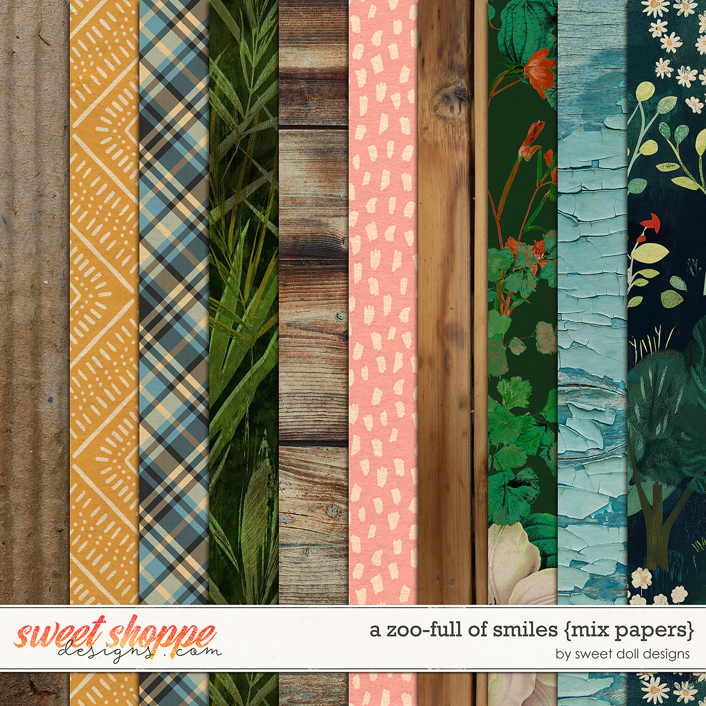 A Zoo-full of Smiles {mix papers} by Sweet Doll designs