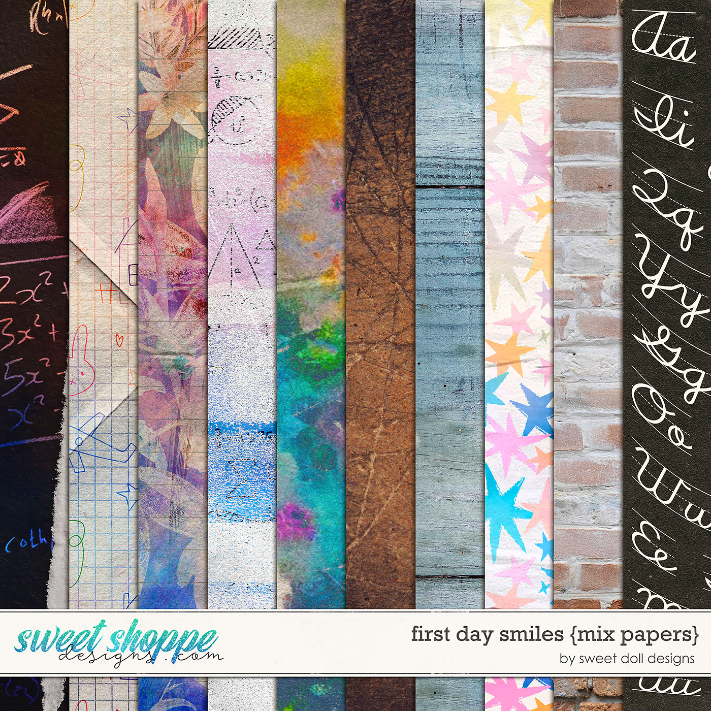 First Day Smiles {mix papers} by Sweet Doll designs