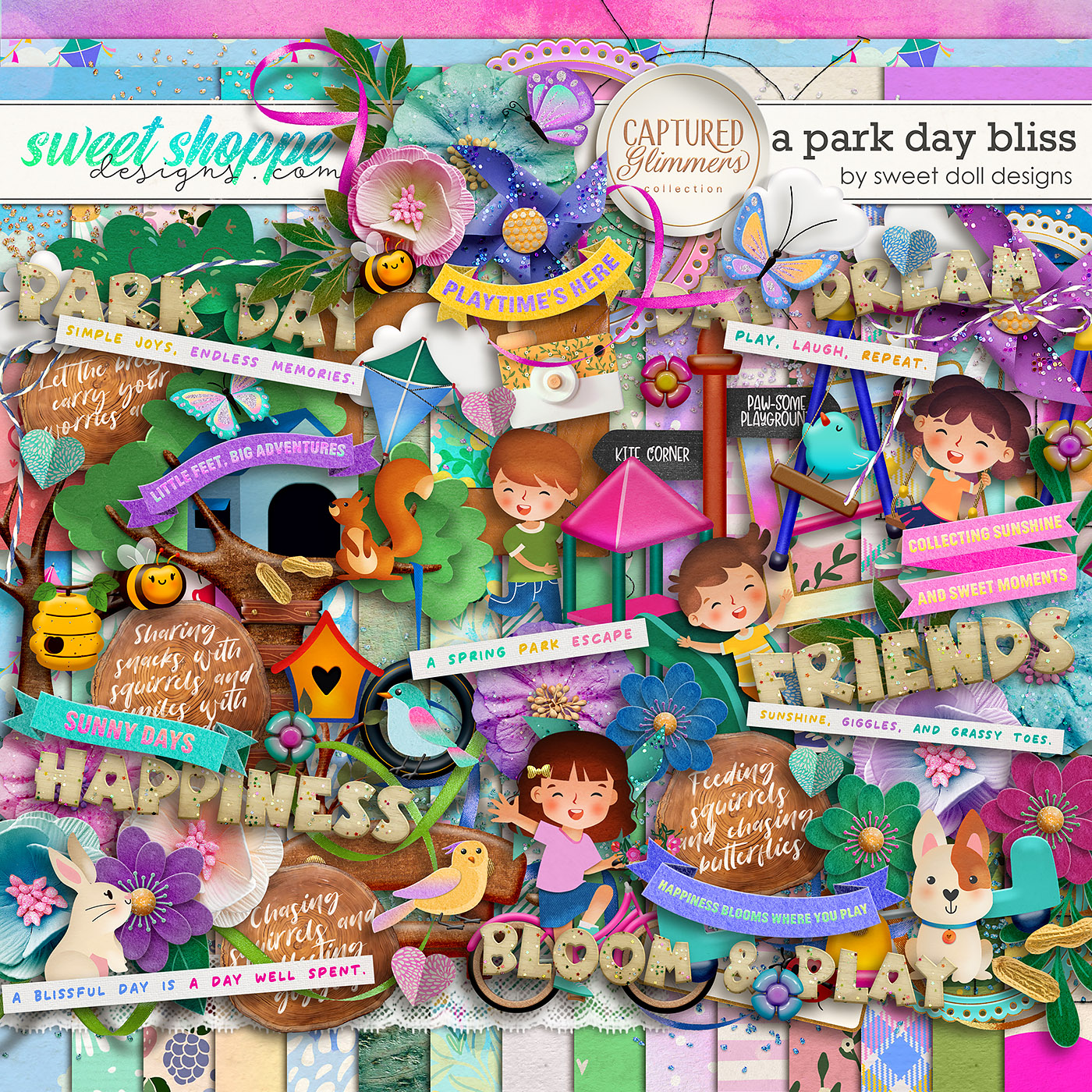Captured Glimmers: A Park Day Bliss Kit by Sweet Doll designs