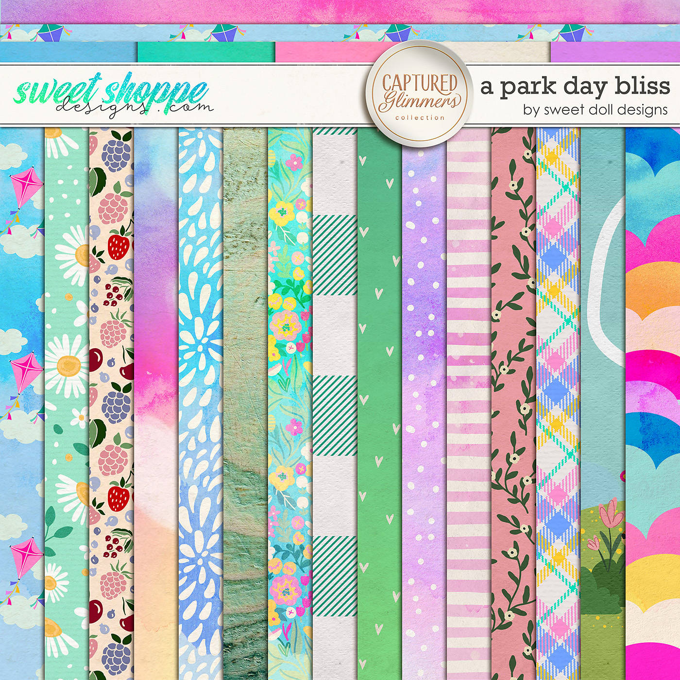 Captured Glimmers: A Park Day Bliss Papers by Sweet Doll designs