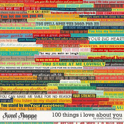 100 Things I Love About You by Studio Basic
