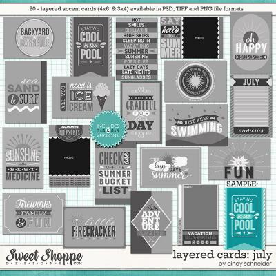 Cindy's Layered Cards: July Edition by Cindy Schneider