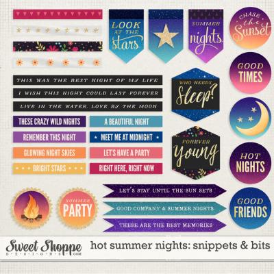 Hot Summer Nights: Snippets & Bits by Kristin Cronin-Barrow
