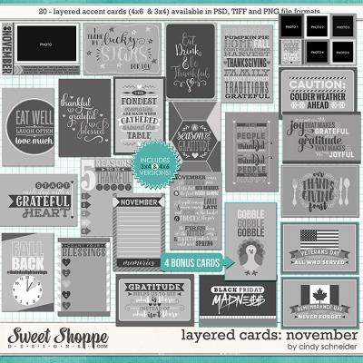 Cindy's Layered Cards - November Edition by Cindy Schneider