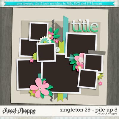 Brook's Templates - Singleton 29 - Pile Up 5 by Brook Magee