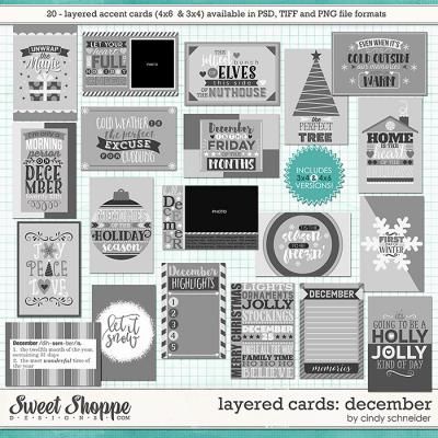 Cindy's Layered Cards - December Edition by Cindy Schneider