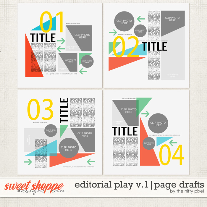 EDITORIAL PLAY V.1 | PAGE DRAFTS by The Nifty Pixel