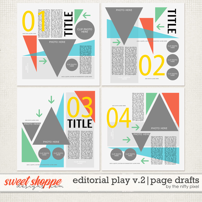 EDITORIAL PLAY V.2 | PAGE DRAFTS by The Nifty Pixel