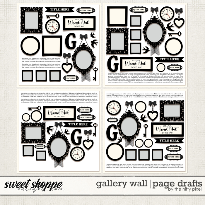 GALLERY WALL | PAGE DRAFTS by The Nifty Pixel