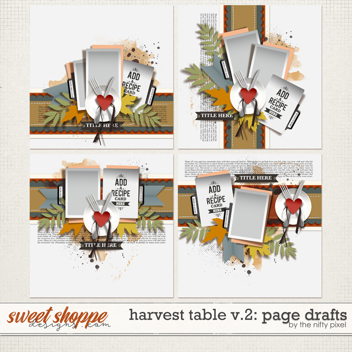 HARVEST TABLE V.2 | PAGE DRAFTS by The Nifty Pixel