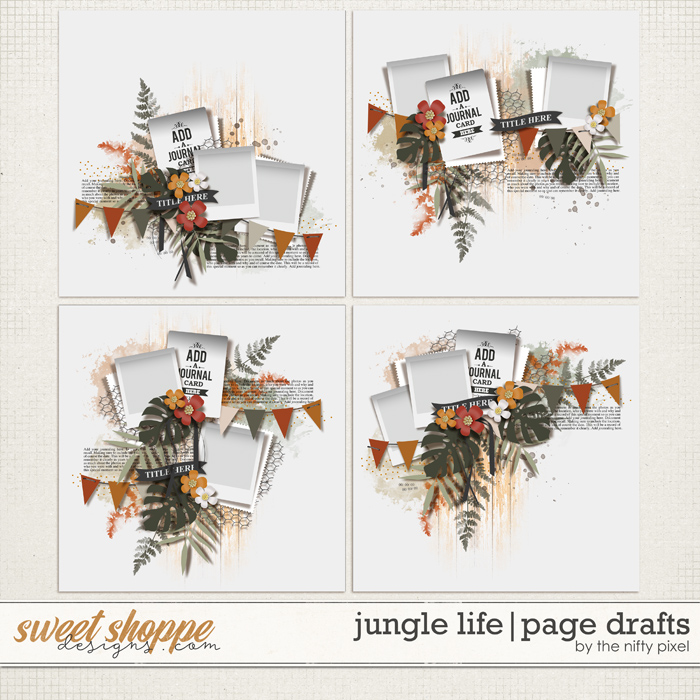 JUNGLE LIFE | PAGE DRAFTS by The Nifty Pixel