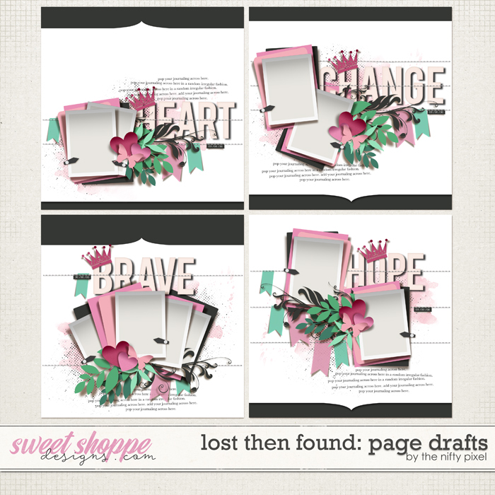 LOST THEN FOUND | PAGE DRAFTS by The Nifty Pixel