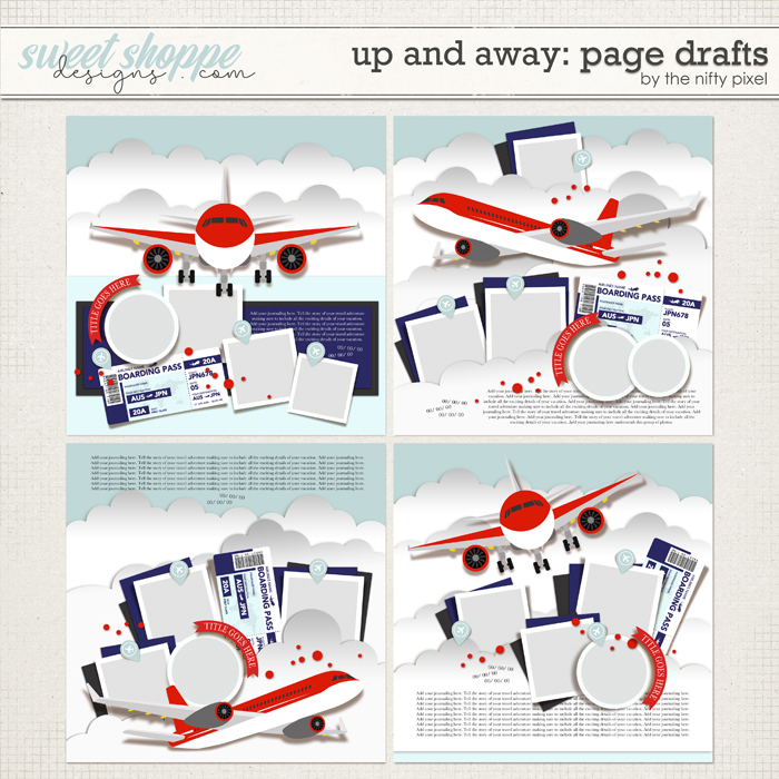 UP & AWAY | PAGE DRAFTS by The Nifty Pixel