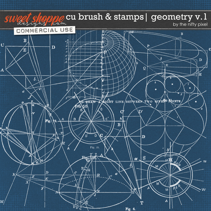 CU BRUSH & STAMPS | GEOMETRY V.1 by The Nifty Pixel