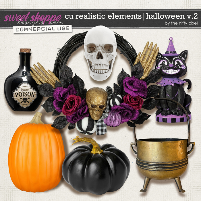 CU REALISTIC ELEMENTS | HALLOWEEN V.2 by The Nifty Pixel