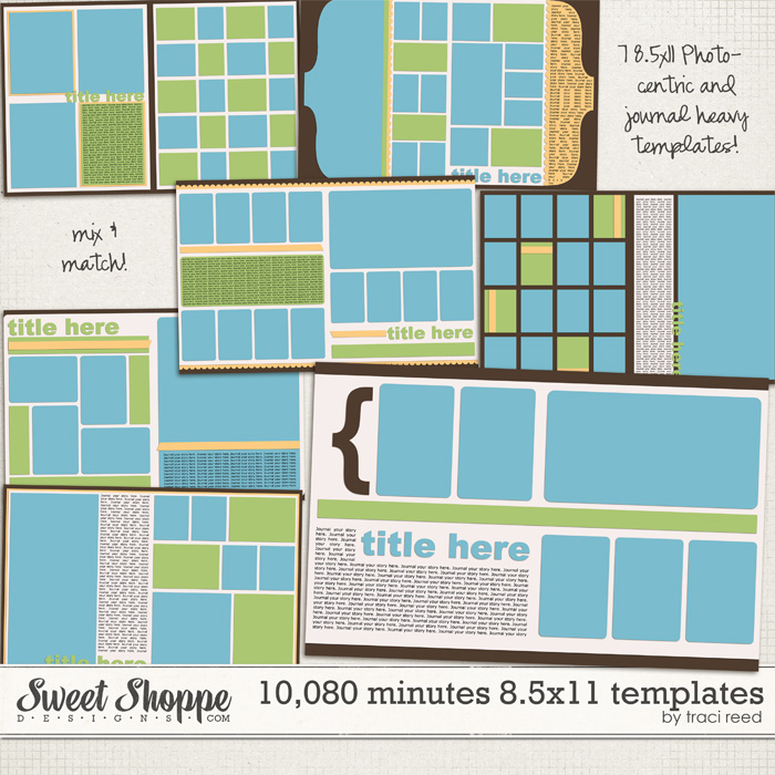 10,080 Minutes 11x17 Template Album by Traci Reed 10,080 Minutes 11x17 Template Album by Traci Reed