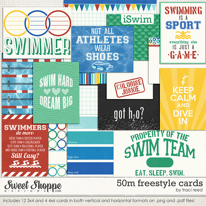 50m Freestyle Cards by Traci Reed