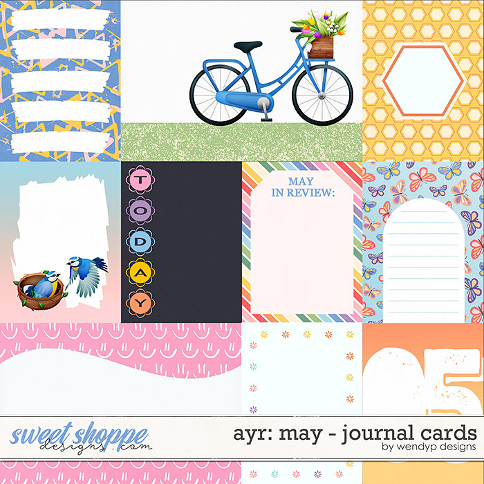 All year round: May - Journal cards by WendyP Designs