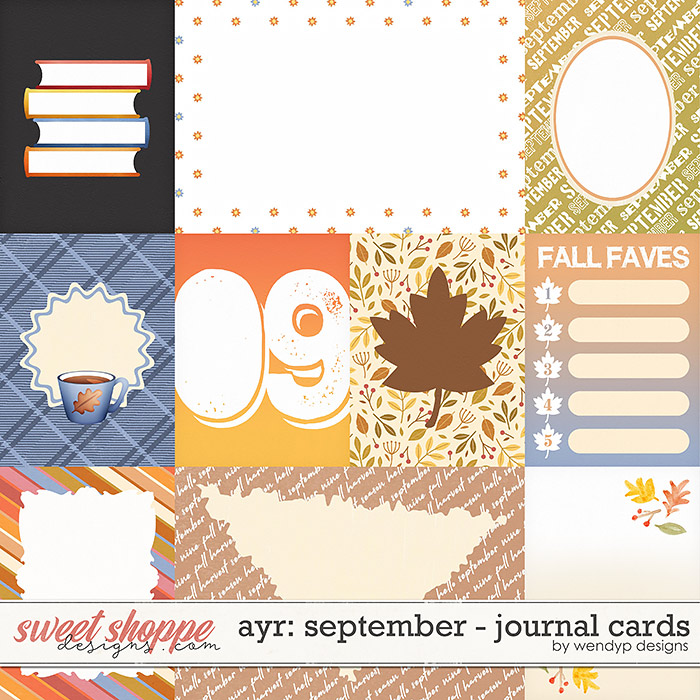 All year round: September - Journal Cards by WendyP Designs 