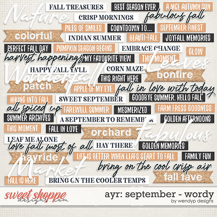 All year round: September - Wordy by WendyP Designs