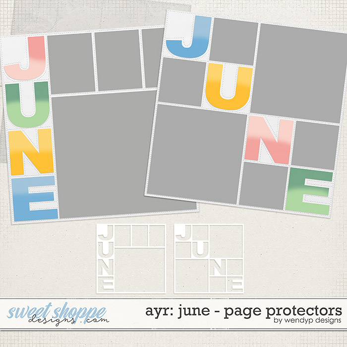 all year round: June - Page protectors by WendyP Designs