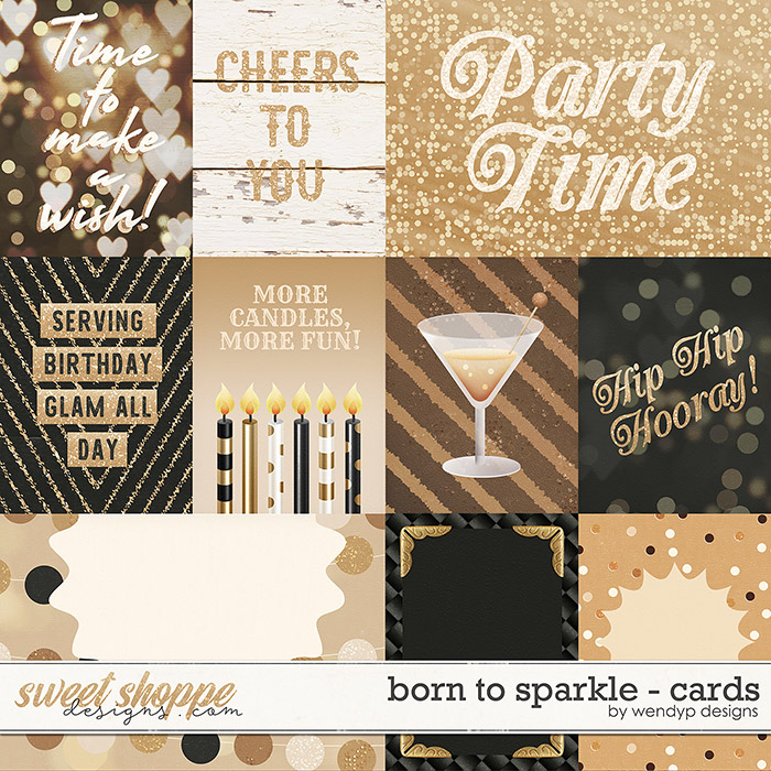 Born to sparkle - Cards by WendyP Designs