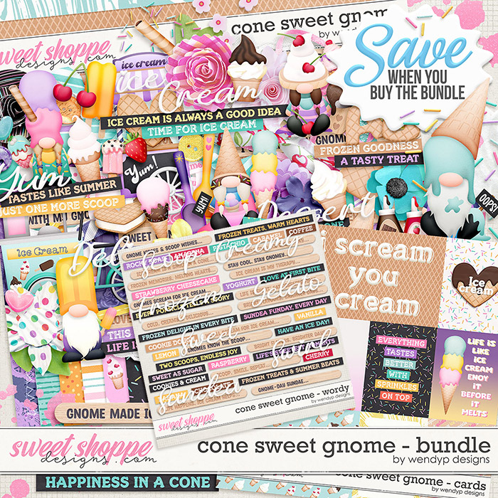 Cone sweet gnome - Bundle by WendyP Designs