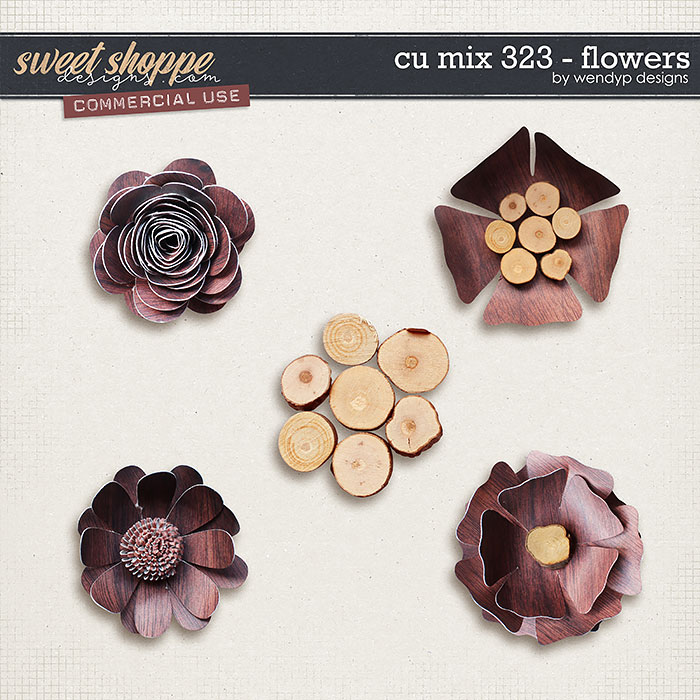 CU Mix 323 - Flowers by WendyP Designs