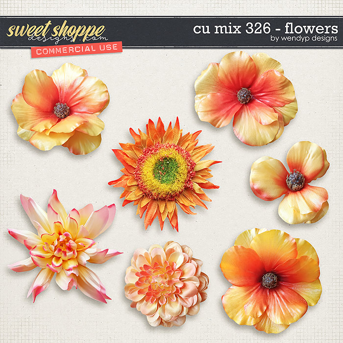 CU Mix 326 - Flowers by WendyP Designs 