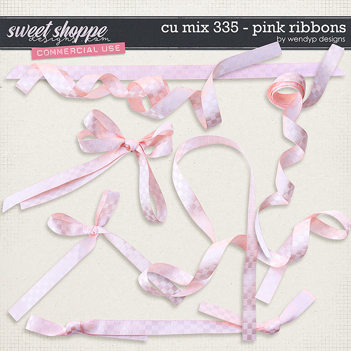 CU Mix 335 - Pink ribbons by WendyP Designs 
