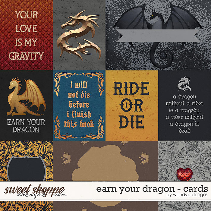 Earn you own dragon  - Cards by WendyP designs