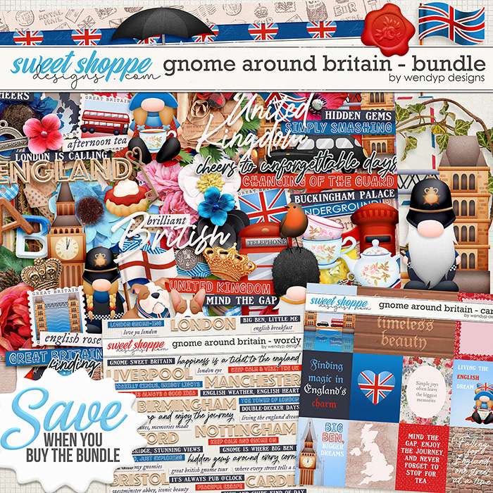 Gnome around Britain - Bundle by WendyP Designs
