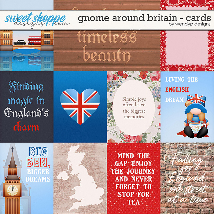 Gnome around Britain - Cards by WendyP Designs