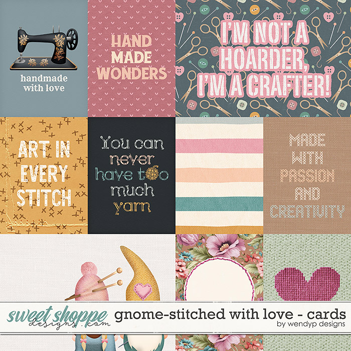 Gnome-stitched with love - Cards by WendyP Designs