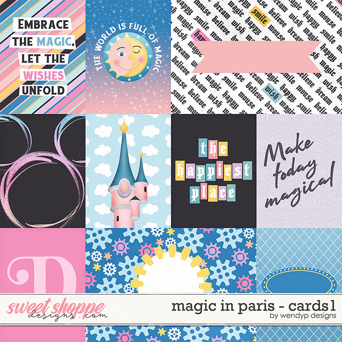 Magic in Paris - Cards1 by WendyP Designs
