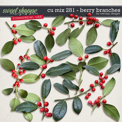 CU Mix 281 - Berry branches by WendyP Designs