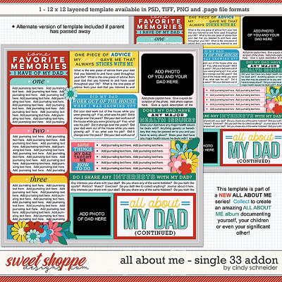Cindy's Layered Templates - All About Me Single 33 Add-on by Cindy Schneider