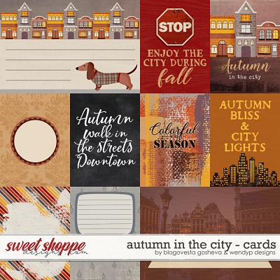 Autumn in the city {cards} by Blagovesta Gosheva & WendyP Designs