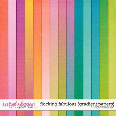 Flocking Fabulous {Gradient Papers} by Digilicious Design