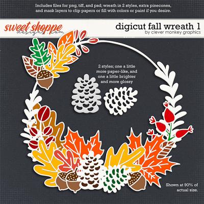 Digicut Fall Wreath 1 by Clever Monkey Graphics  