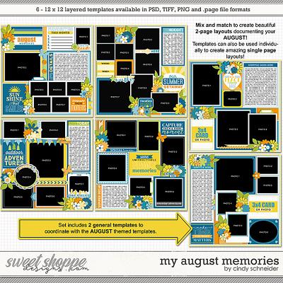 Cindy's Layered Templates - My August Memories by Cindy Schneider